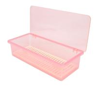 ARTSEWPLY Boîte à Couverts Plastique avec Égouttoir pour Baguettes et Ustensiles Capacité Étanche et Facile à Nettoyer Rangement Portable pour Cuisine et Voyage Rose