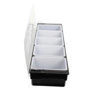 ARTSEWPLY Boîte à Snacks Divisée avec Couvercle Plateau de Service Multi-compartiments et Robuste pour Fruits Secs Noix et Bonbons Rangement Pratique pour Cuisine Pique- et Événements