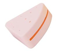 ARTSEWPLY Boîte de Rangement pour Houppette Cosmétique Triangulaire, Petit Étui en Silicone Léger, Perforé pour Séchage Rapide, Accessoire Maquillage Pratique pour Voyage et Usage Quotidien