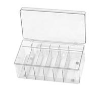 ARTSEWPLY Boîte de Rangement pour Outils de Pose de Cils avec Couvercle Organiseur de Maquillage Acrylique Compartiments Pratiques pour Accessoires de Cils et Cosmétiques Protège Humidité et