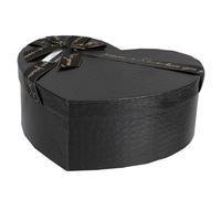 ARTSEWPLY Boîte Forme Cœur Papier Noir Durable Coffret Décoratif pour Fleurs et Petits pour Mariage Saint Valentin et Noël