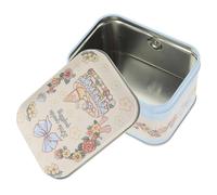 ARTSEWPLY Boîte Métallique Cadeau avec Poignée Motifs Festifs Petite Boîte Cookies Vintage pour Bonbons et Fête de Noël