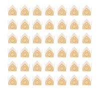 ARTSEWPLY Boîtes Décoratives pour Bonbons et Chocolats 50 Pièces, Boîtes Ajourées en Papier Doré Réfléchissant, Contenants pour Mariage, Fêtes et Anniversaires, Emballages Festifs Élégants