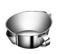 ARTSEWPLY Bol Filtre à Graisse Huile en Acier Inoxydable 250 Ml Séparateur d'Huile pour Soupe avec Bec Verseur Passoire Multifonctionnelle pour Cuisine et Cuisson sans Excès de Gras
