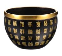 ARTSEWPLY Bol Laiton Décoratif Fortune Bowl Bassin à Trésor Élégant pour Décoration de Table Ornement Pratique pour Salon et Bureau Cadeau Chance Compacte