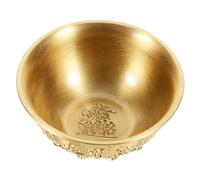 ARTSEWPLY Bol Laiton Doré Corne Dabondance Décorative Ornement Feng Shui pour Maison Bureau Fête et Rangement Motif et Base Aléatoirement