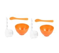 ARTSEWPLY Bol Mélangeur pour Masque Facial 6 Pièces, Bol en Polypropylène Doré Moyen, Outil de Mélange pour Masque de Beauté, Accessoire DIY pour Soins Visage, Usage Personnel