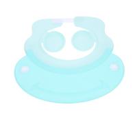 ARTSEWPLY Bonnet de Garçon Fille Ajustable Silicone Étanche Chapeau de Bain Protecteur Oreilles et Visage Design Cartoon Confortable Bleu