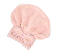 ARTSEWPLY Bonnet de pour Cheveux de Femme Serviette en Polaire Taille Unique Absorbant pour Bain et Bain Design Nœud