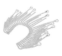 ARTSEWPLY Bordure à Franges en Chaîne Strass Argenté 10 CM Garniture Décorative pour Vêtements DIY Accessoires de Couture pour Bijoux Bordure à Franges Élégante pour Habillement et