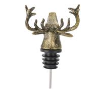 ARTSEWPLY Bouchon Bouteille Vintage Cerf Décoratif avec Verseur Bouchon Vin Chic et Rétro Finition Électrolytique Résistante Corrosion