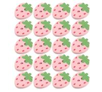 ARTSEWPLY Boutons en Bois à Coudre Forme Fraise Rose, 4 Mm D’épaisseur, 50 Pièces, Décoratifs pour Vêtements Garçon et Filles, Couture Diy, Accessoires Créatifs pour Loisirs et Habillement