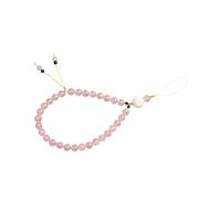 ARTSEWPLY Bracelet Téléphone Portable Cristal Naturel Lanière Perlée Décorative Légère et Pratique Charme Mode pour Téléphone avec Dragonne Poignet Anti-perte