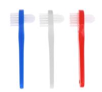 ARTSEWPLY Brosse à Dents pour Prothèse Adultes Lot de 3 Petites Brosses Brosse Souple et Dure Nettoyage Facile Prothèses Dentaires Outil Pratique pour Soins Bucco-Dentaires