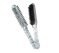 ARTSEWPLY Brosse à Pince Double Face Transparente Paillettes Taille Moyenne Brosse Lissante Poils De Sanglier Pour Femmes Usage Maison Salon