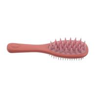 ARTSEWPLY Brosse à Shampoing en Silicone Souple Double Face Rouge Long Manche Ergonomique - Masseur de Cuir Chevelu pour Femmes, Peigne de Massage Multifonction pour Lavage, Exfoliation