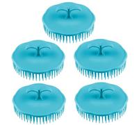 ARTSEWPLY Brosse Shampoing 5 Pièces Ronde En Pp Et Tpr Brosse Cheveux Massage Doux Amovible Usage Quotidien