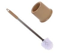 ARTSEWPLY Brosse WC INOX avec Porte-Brosse Carré Poils Rigides pour Nettoyage Manche Long Ergonomique Rangement Hygiénique Salle de Bain