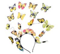 ARTSEWPLY Butterfly Headband Set For Women With Adjustable Clips Lightweight Wedding And Party Hair Accessories For Elegant Tea Party And Cosplay Headpieces