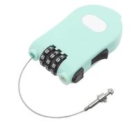 ARTSEWPLY Cadenas à Combinaison Rétractable à 3 Chiffres avec Câble D’Acier Flexible Vert Antivol Vélo Portable Multifonction pour Bagages et Casiers Câble Extensible Sécurisé pour Voyage