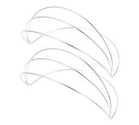 ARTSEWPLY Cadre Diy Couronne Breloque Couronne Soi-même 2 Pièces Taille Unique Accessoire Coiffure Pour Concours Et Fêtes Spéciales Base Serrage-tête Blanche