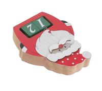ARTSEWPLY Calendrier de Lavent Père Noël Décoration de Compte Jours Ornement Créatif pour Intérieur Calendrier de Noël Polyvalent pour Maison et Bureau