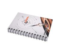 ARTSEWPLY Carnet de Score de Tir à L’Arc Blanc à Spirale, Bloc-Notes Portable pour Compétition et Entraînement, Suivi Précis des Flèches, Journal Détaillé des Performances pour Archers