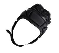 ARTSEWPLY Casque de Rugby Réglable Noir XL, Casque de Sécurité pour Baseball et Football Américain, Protège-tête Rembourré pour Gardien de But, Équipement de Protection Sportif