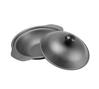 ARTSEWPLY Casserole Fonte avec Couvercle Pot Cuisson pour Riz Cocotte et Cuisson Braisé Surface Lisse Débordement Ustensile pour Plats Mijotés