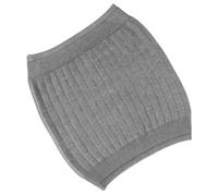 ARTSEWPLY Ceinture de Protection Abdominale D’hiver en Maille Épaisse Gris Clair, Doublure Chaude en Fausse Fourrure de Lapin, Taille M, Ceinture Chauffante Réglable pour Sport, Randonnée