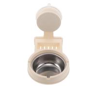 ARTSEWPLY Cendrier Mural à Ventouse sans Perçage Blanc, Bac à Cendres pour Salle de Bain et Toilettes, Fixation Solide, Facile à Nettoyer, Support de Stockage des Cendres Polyvalent,