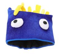 ARTSEWPLY Chapeau de Frites Drôle Bleu en Velours Ajustable Taille S pour Garçon et Filles 1-5, Accessoire Fête et Carnaval, Bonnet Garçon Fille pour Journée des Chapeaux Fous