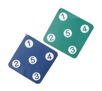 ARTSEWPLY Cible D'entraînement D'escrime Murale 33 Cm 2 Pièces Bleu Foncé et Vert, Système Antichoc, Équipement Sportif pour Amélioration Précision et Exercices de Visée à Domicile