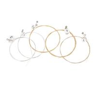 ARTSEWPLY Cordes de Lyre Métal Robustes 10 Pièces pour Harpiste, Accessoires Solide de Remplacement pour Instruments de Musique, Faciles à Changer et Son Résonnant pour Lyres Classiques