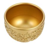 ARTSEWPLY Coupe à Offrande D'eau en Laiton Vintage Motifs Dragon et Phénix Gravés la Main, Petite Tasse de Thé Kung-fu Multifonctionnelle pour Cérémonie, Décoration Feng Shui, Coffret