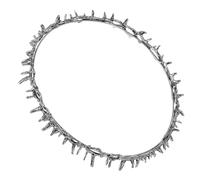 ARTSEWPLY Couronne à Épines Vintage en Métal Couleur Argenté Ancien Serrage-Tête Léger pour Femmes et Filles Diadème Médiéval pour Mariage Fête et Bal Masqué