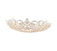 ARTSEWPLY Couronne de Mariage Baroque Rhinestones Diadème Élégant pour Fête Noël Mariage et Spectacle Accessoire de Tête Unique et Attrayant