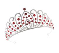 ARTSEWPLY Couronne de Mariée Baroque Rhinestones Diadème Éblouissant pour Mariage Anniversaire et Fête Accessoire Élégant et Durable pour Événements Spéciaux
