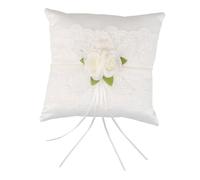 ARTSEWPLY Coussin Porte Alliances Dentelle Blanche Doux et Sécurisé pour Cérémonie de Mariage Adapté à Tous Lieux Style Vintage Élégant