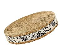 ARTSEWPLY Coussin Rond Tissé pour Sol Matelas de Méditation Bouddhiste Épais Confortable et Naturel Adapté Salon et Yoga Intérieur