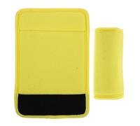 ARTSEWPLY Coussinet Antidérapant pour Déambulateur 1 Paire Jaune, Poignées Rembourrées Absorbant la Transpiration, Housse D’accoudoir Souple Compatible Fauteuil Roulant et Béquilles,