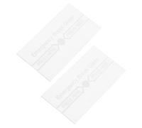 ARTSEWPLY Couvercle d'interrupteur de sécurité incendie Panneau d'alarme bris de verre 2pcs Verre Transparent Résistant à la chaleur et à l'eau 2.99x1.54x0.04in pour situations d'urgence