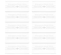 ARTSEWPLY Couvercle Vitre de Remplacement Interrupteur Manuel Alarme Incendie Lot 10 Pièces Verre Résistant Haute Température Transparent Étanche Sécurité Urgence Installation Facile