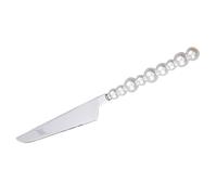 ARTSEWPLY Couverts Occidentaux 3 Pièces en Acier Inoxydable Poignée Perlée Blanche, Kit Fourchette à Steak, Cuillère à Dessert, Ustensiles Cuisine pour Repas Maison et Restaurant, Usage