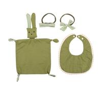 ARTSEWPLY Couverture de Sécurité Douce Bavoir Bavouille et Accessoires Cheveux Ensemble pour Naissance et Cérémonie Dannonce