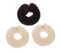 ARTSEWPLY Créatrice de Chignons en Nylon et Cuivre 3 Pièces pour Filles et Femmes, Design Long Bande Boucle Cuivre, Accessoire Coiffure pour Chignon DIY et Boucles Souples Couleur Aléatoire