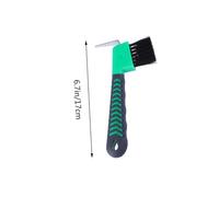 ARTSEWPLY Cure Pied avec Brosse pour Sabots de Cheval Outil de Toilettage Antirouille avec Poignée Confortable Accessoire Équestre Couleur Aléatoire