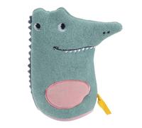 ARTSEWPLY de Bain Garçon Fille Cartoon Double Face Motif Vert Éponge Douce Nés et Tout-petits Nettoyage Facile et Sécurisé pour Garçons et Filles