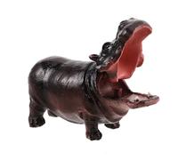 ARTSEWPLY Décor Aquarium Hippopotame Réaliste avec Bulles Silencieuses Ornement Aquatique Animé pour Poissons Système Aération et Décoration Humoristique pour Aquarium