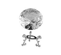 ARTSEWPLY Décor Cristal Diamant avec Support Plastique Ornement Bureau et Réaliste pour Cadeau Anniversaire Maman et Décoration Noces